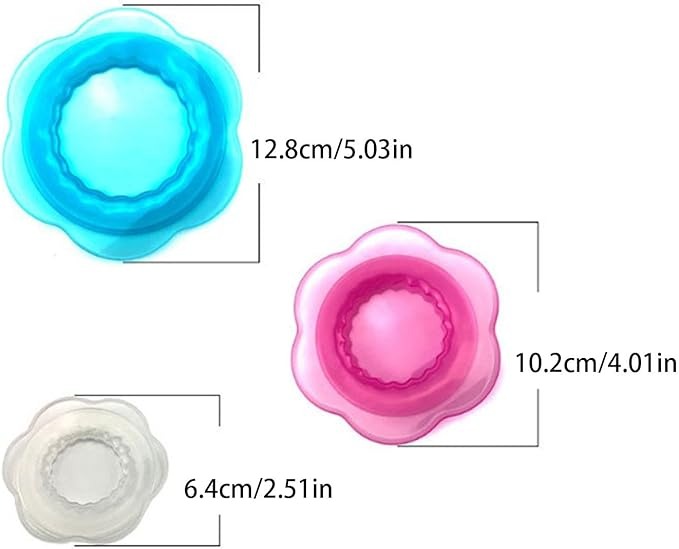 Silicone Stretch Lids Reusable Bowl Covers set (3PCS)