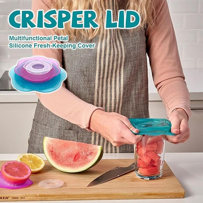 Silicone Stretch Lids Reusable Bowl Covers set (3PCS)